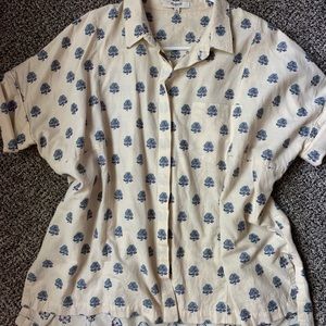 Madewell shortsleeved button up